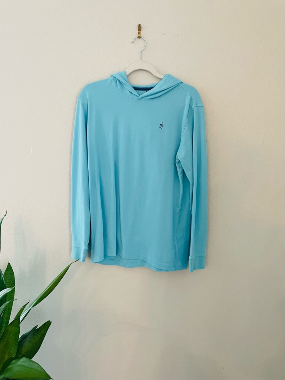 johnnie-O Boys' Light Blue Long Sleeve Hoodie Tee